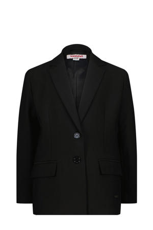 regular fit blazer zwart