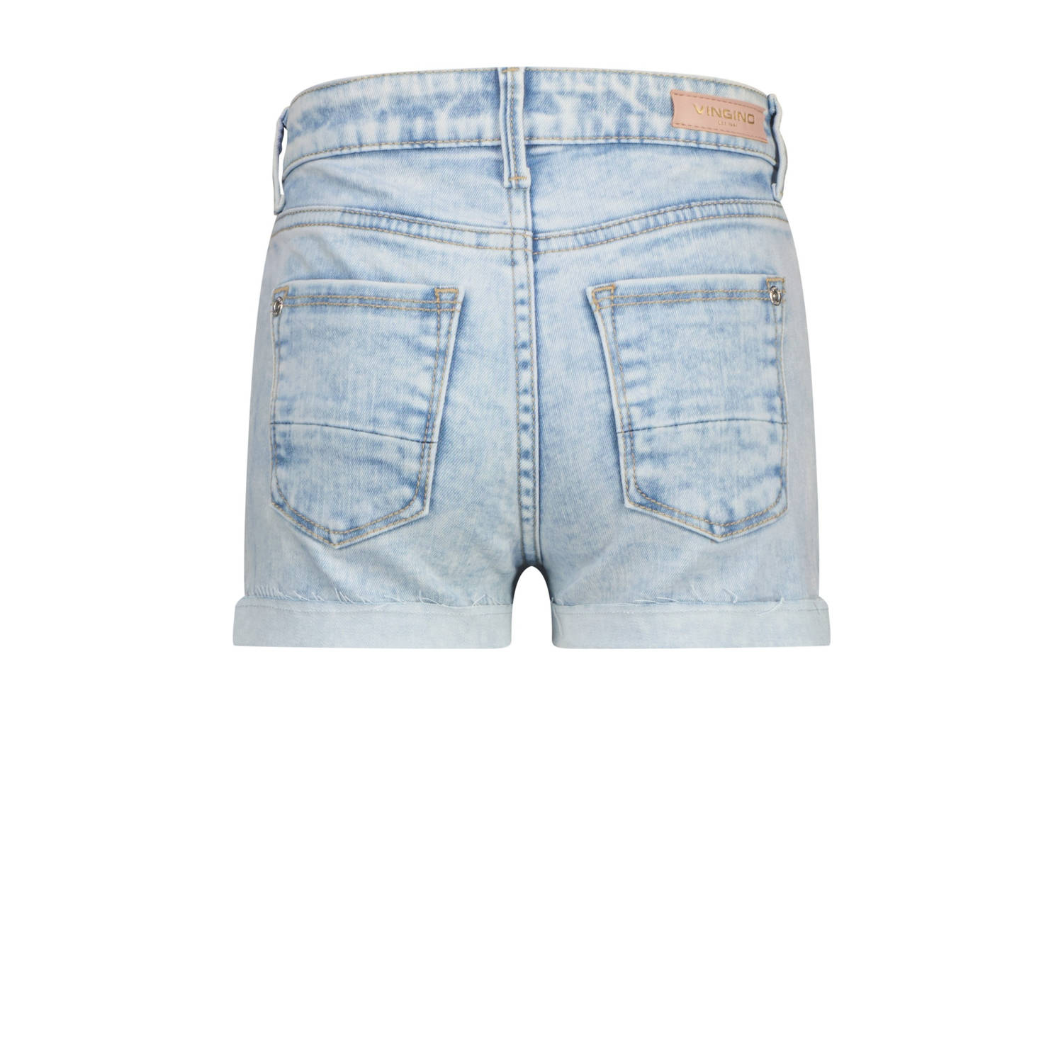 Vingino regular fit denim short light blue denim