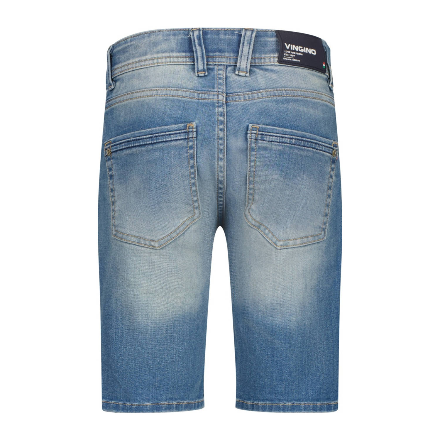 Vingino regular denim short medium blue denim