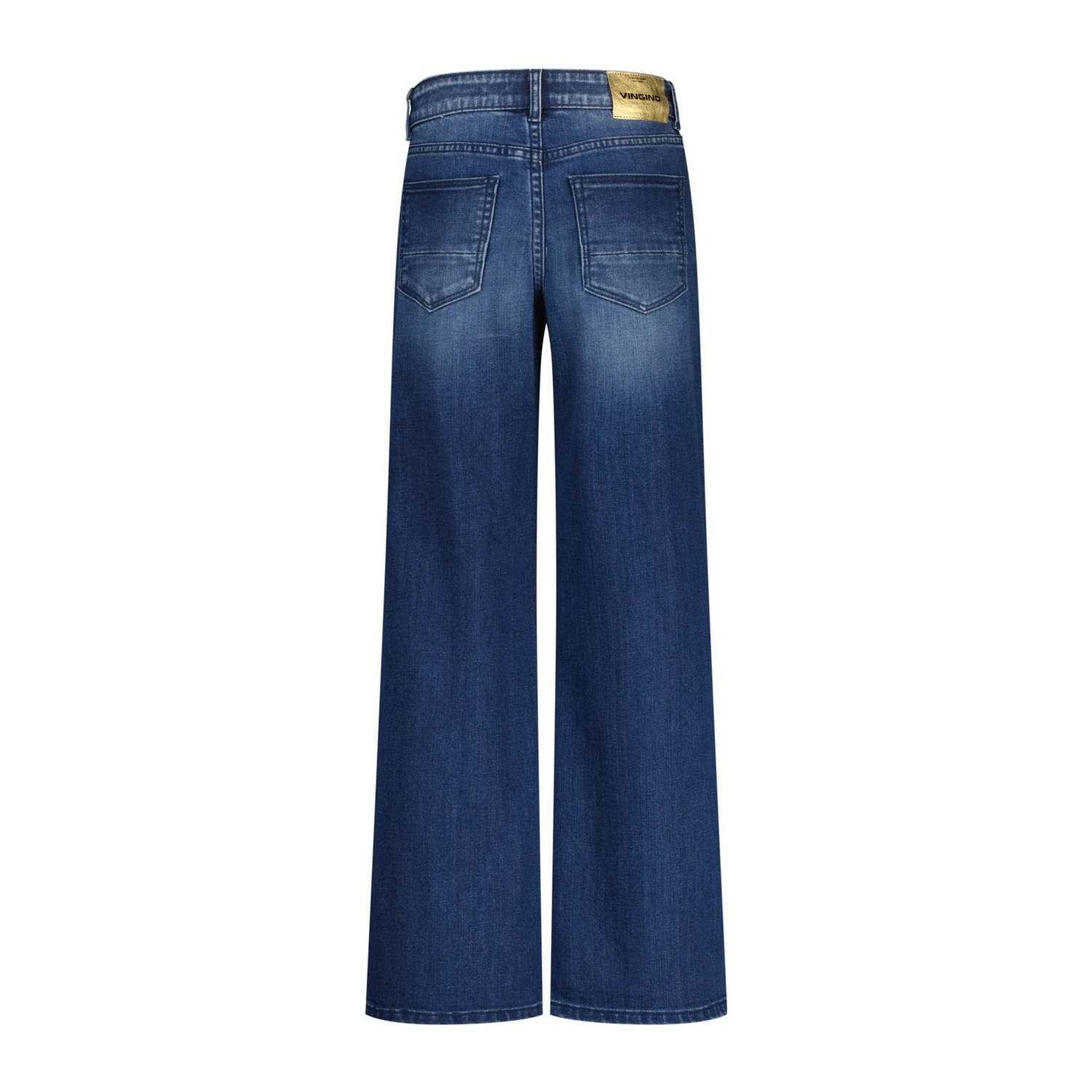 Vingino wide leg jeans dark blue denim