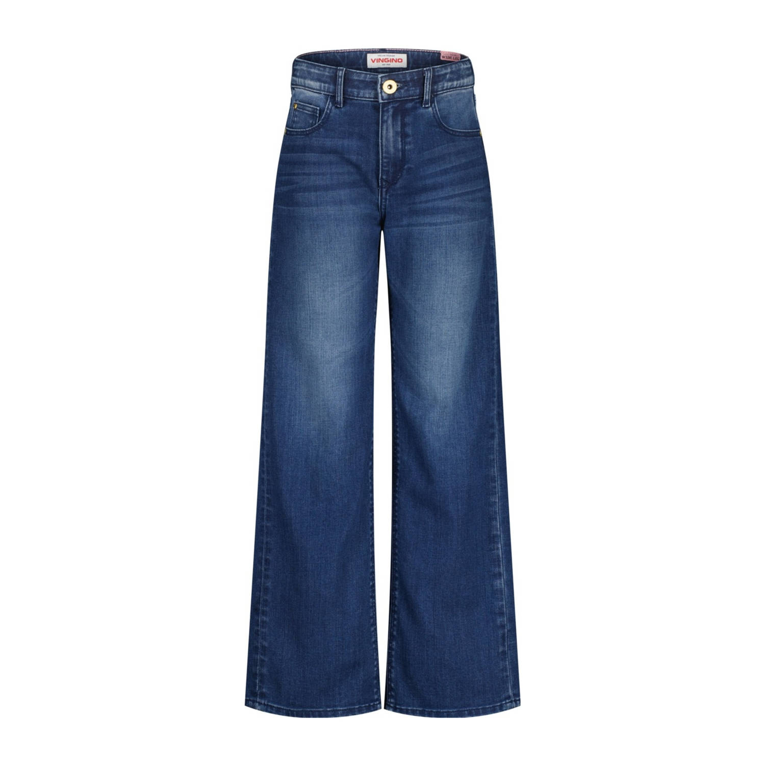 Vingino wide leg jeans dark blue denim