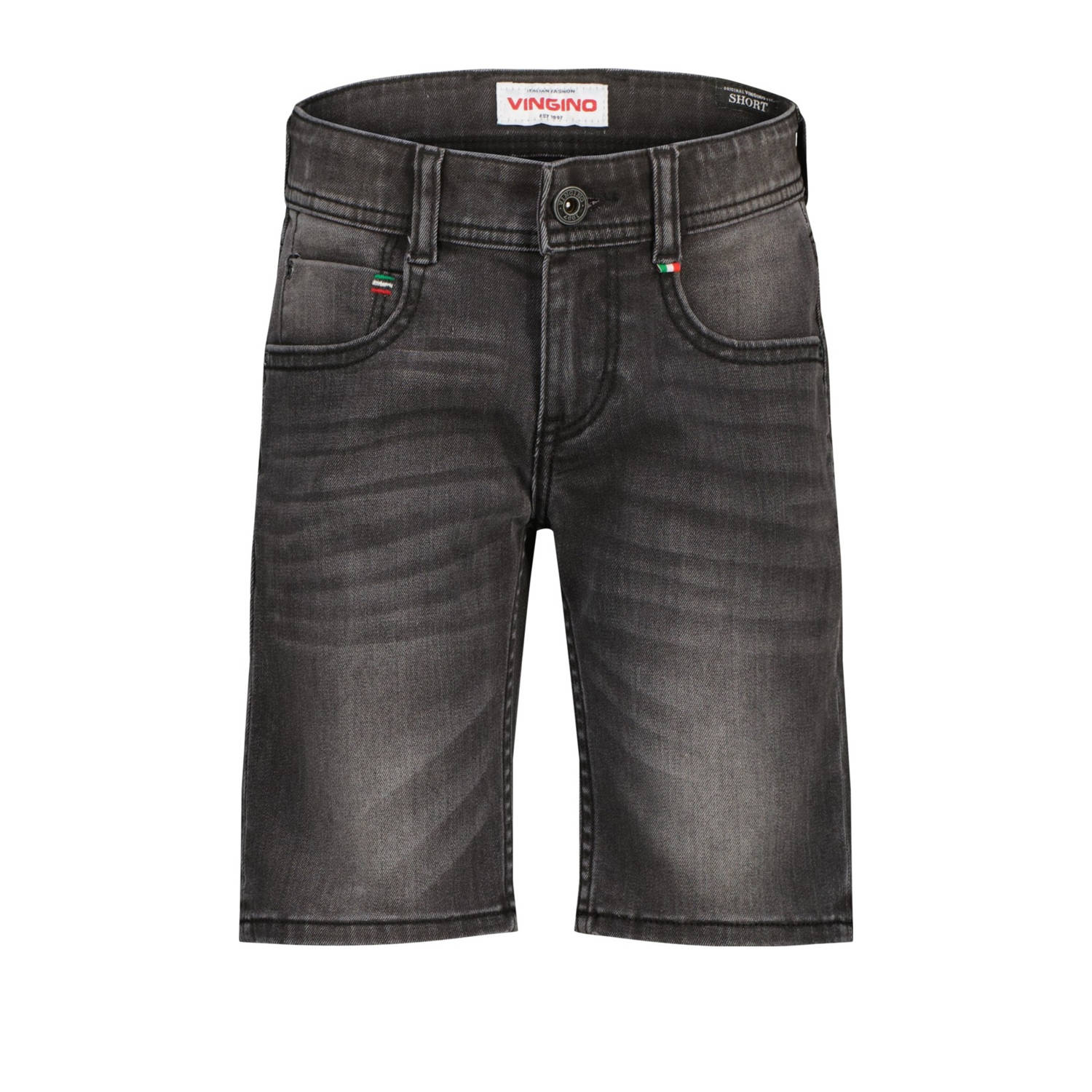 Vingino regular denim short grey denim