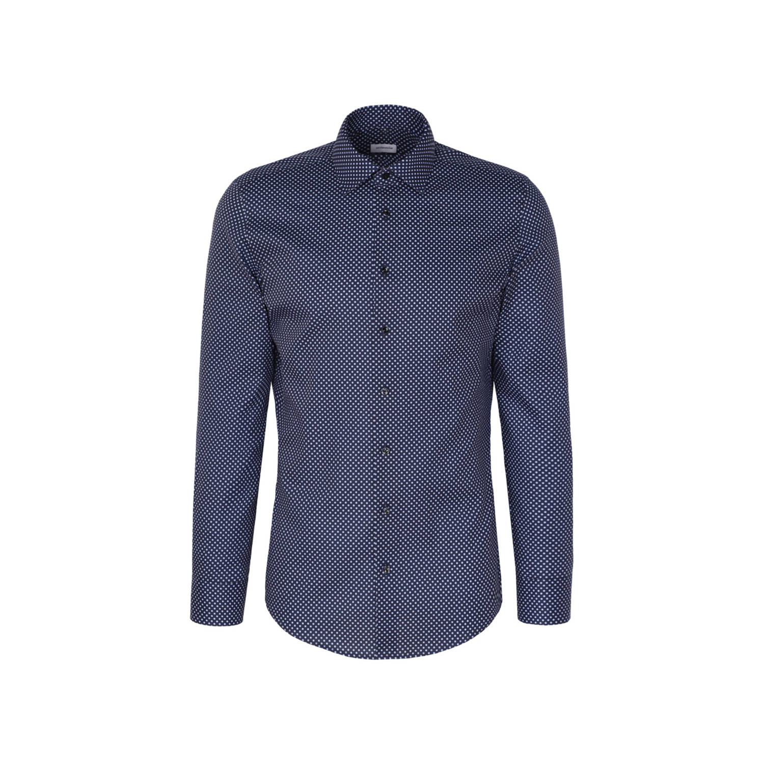 Seidensticker casual overhemd donkerblauw