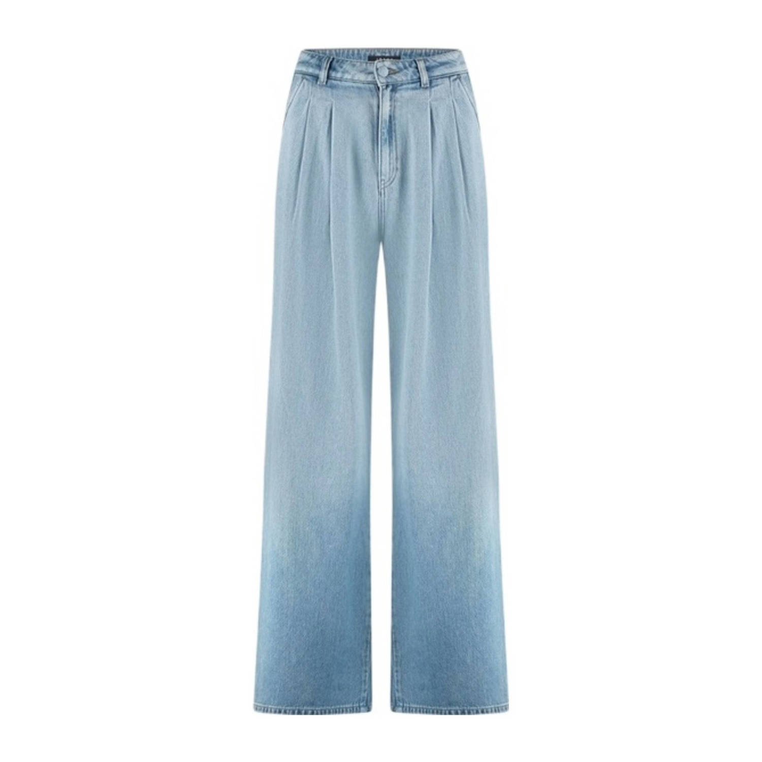 IBANA high waist wide leg jeans light blue denim