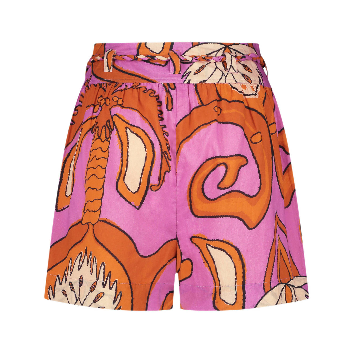 IBANA relaxed high waist casual short rood