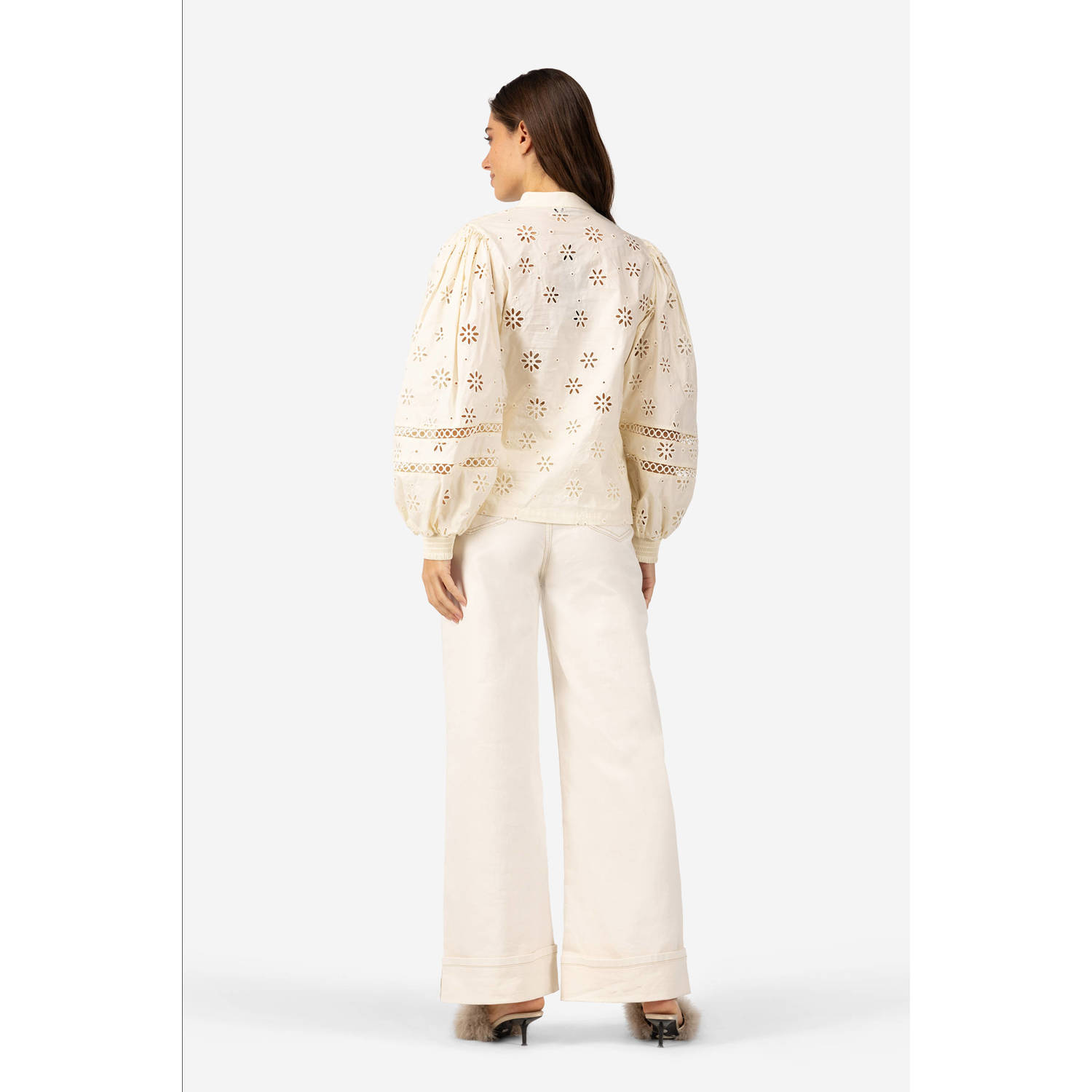 IBANA blouse ecru broderie