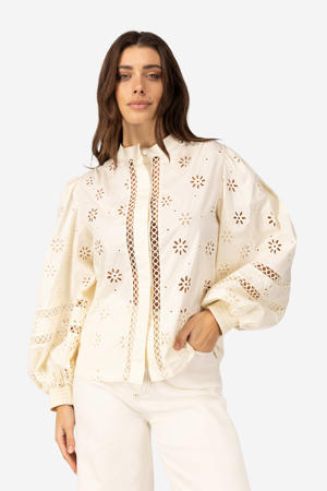 blouse ecru broderie