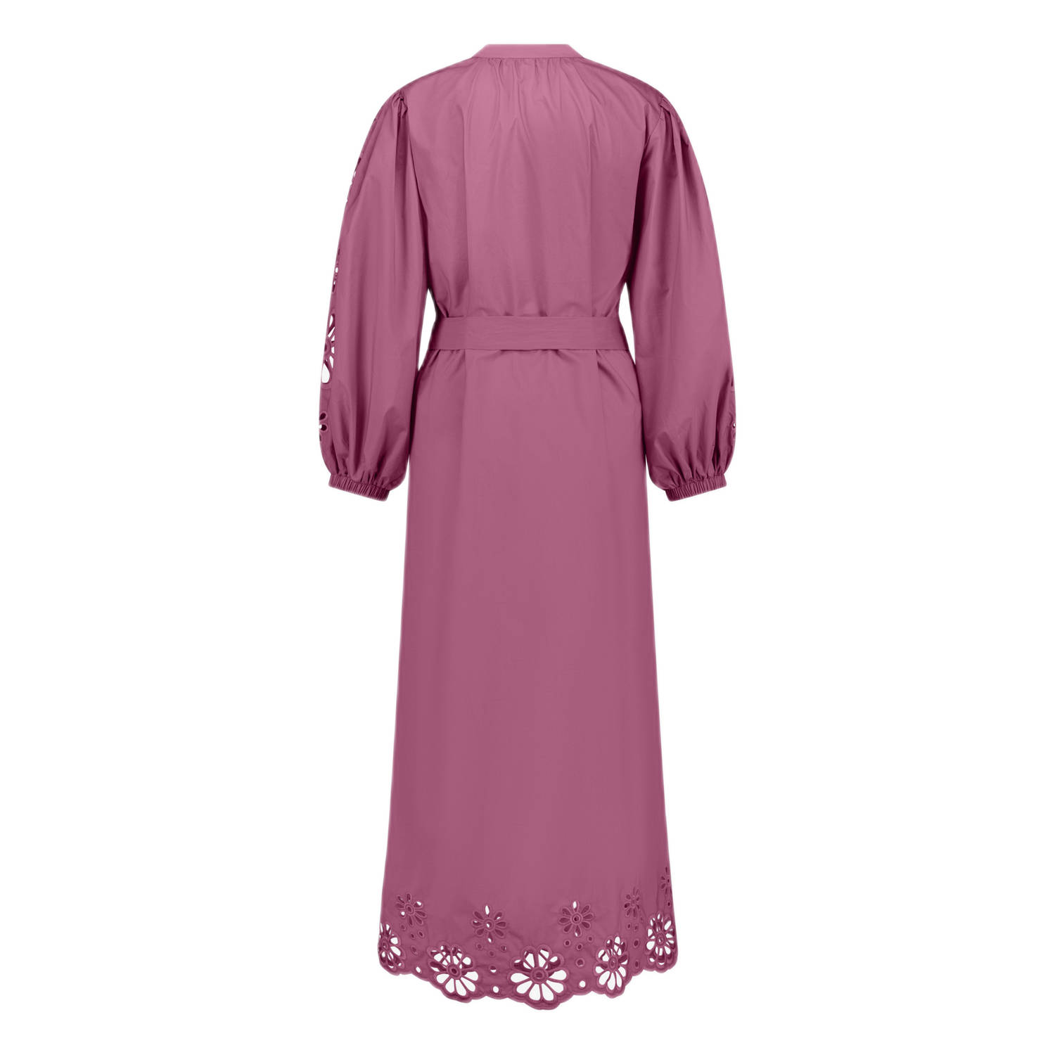 IBANA maxi jurk broderie paars