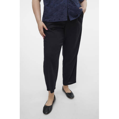 VERO MODA CURVE wide leg high waist broek zwart afbeelding