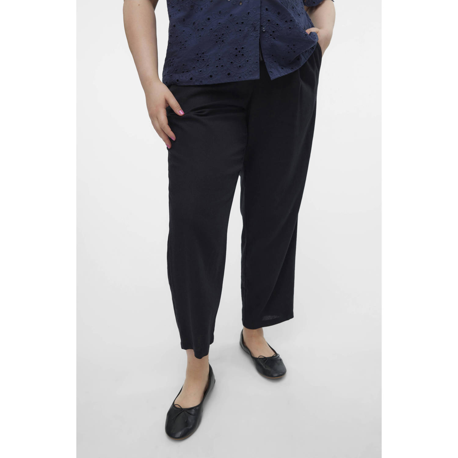 Vero Moda Curve Comfortbroek VMJESMILO ANKLE PANTS WVN GA NOOS CUR