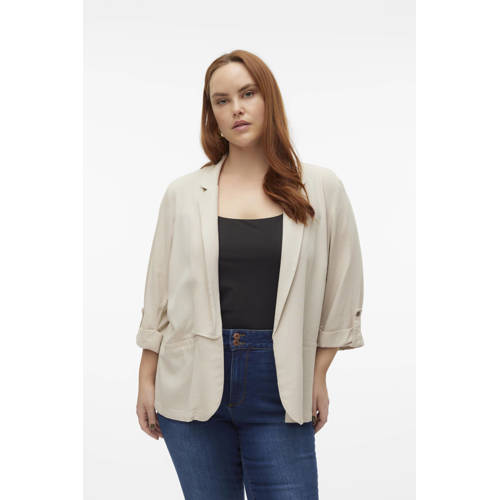 VERO MODA CURVE regular blazer beige afbeelding
