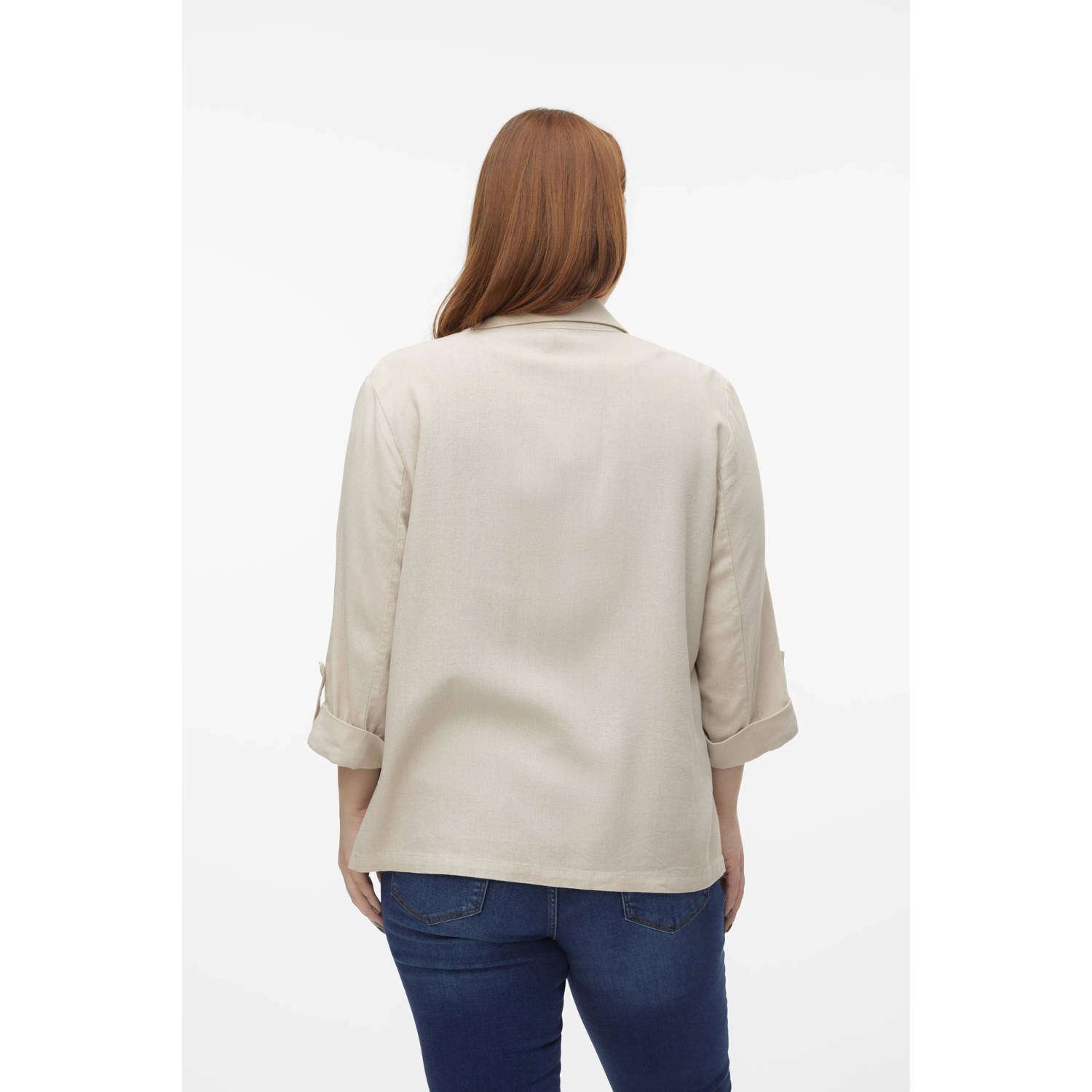 VERO MODA CURVE regular blazer beige