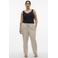 VERO MODA CURVE wide leg high waist broek zand