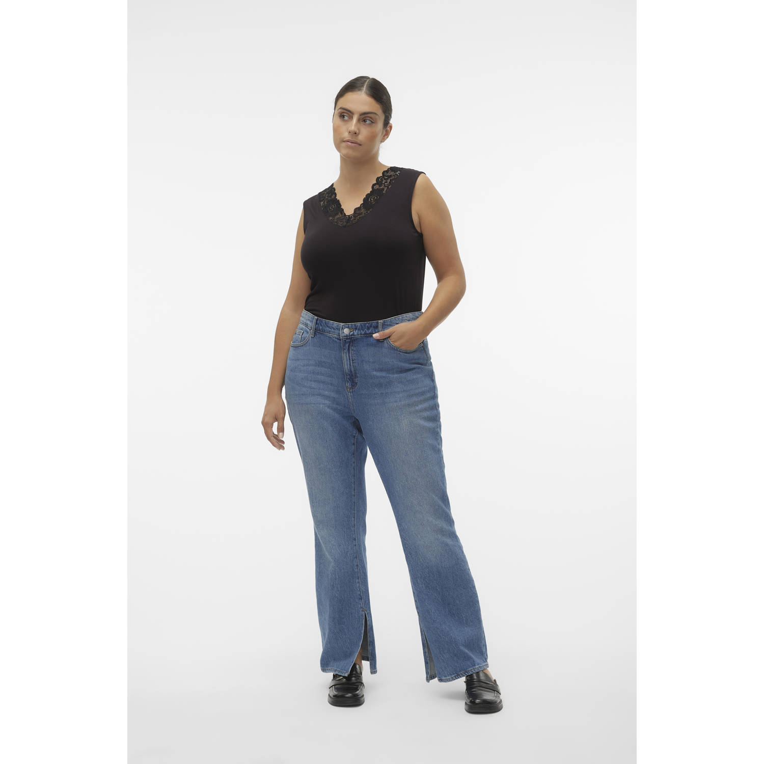 VERO MODA CURVE top zwart
