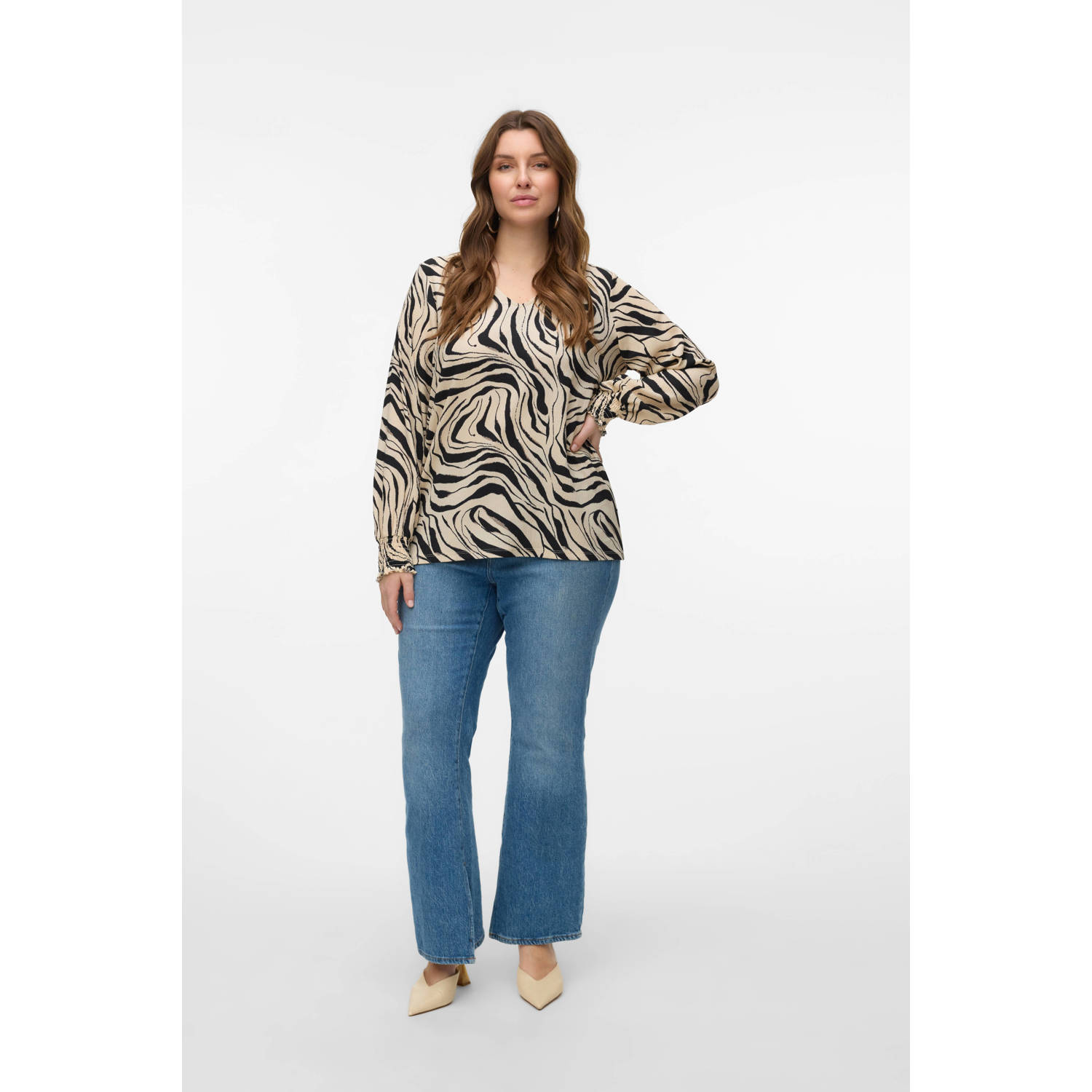 VERO MODA CURVE blousetop ecru