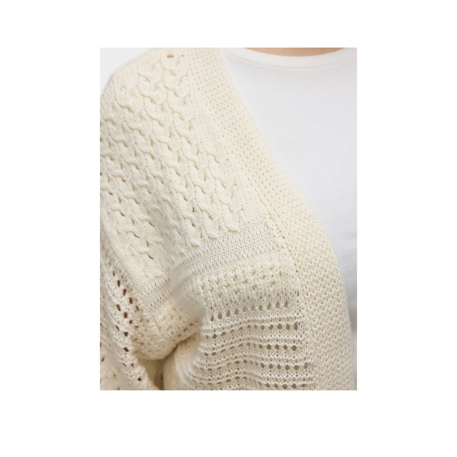 VERO MODA CURVE vest ecru