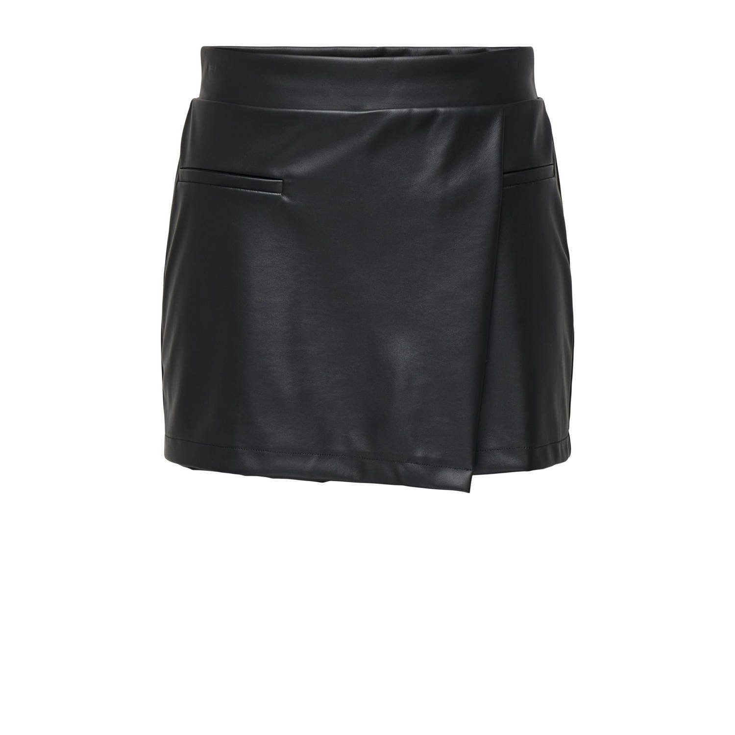 JDY straight regular waist biker short zwart