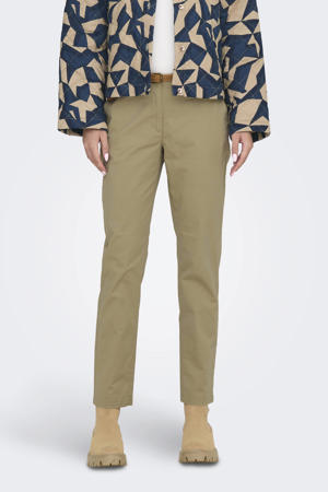 regular waist chino zand gebreid