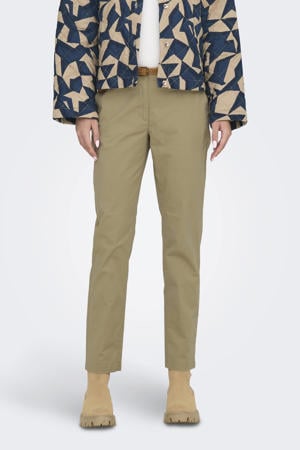 regular waist chino zand gebreid