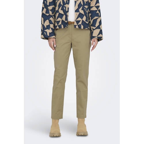 JDY regular waist chino zand gebreid afbeelding