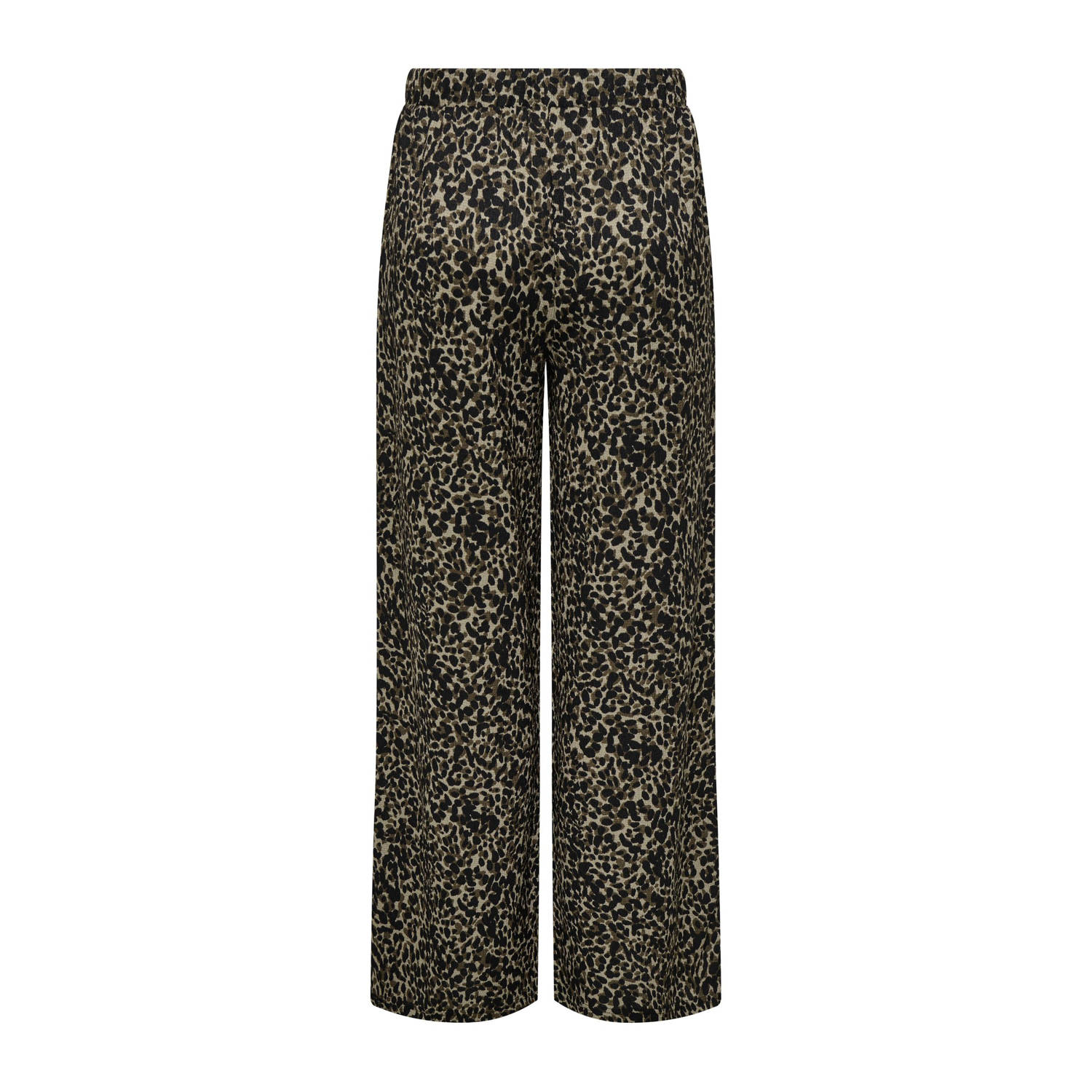 JDY wide leg high waist broek bruin
