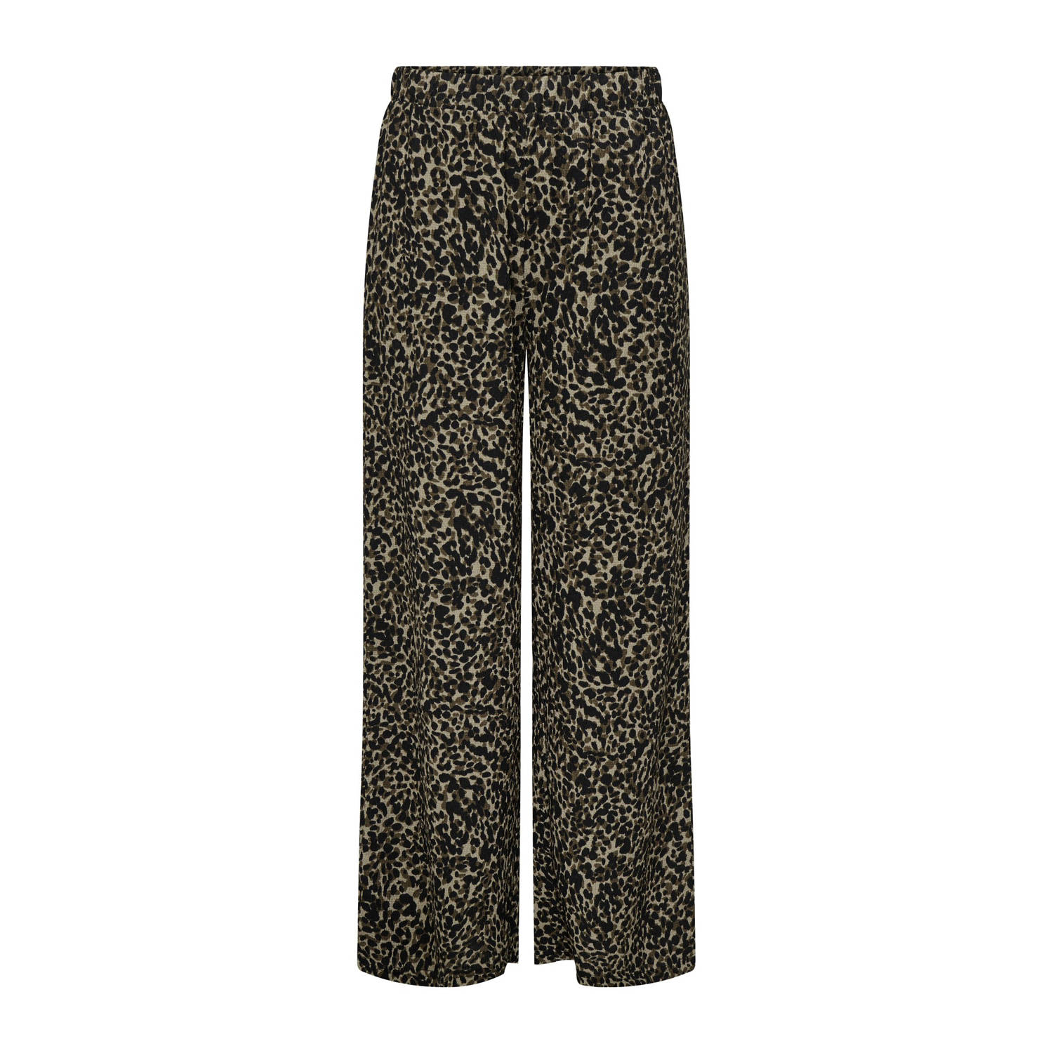 JDY wide leg high waist broek bruin