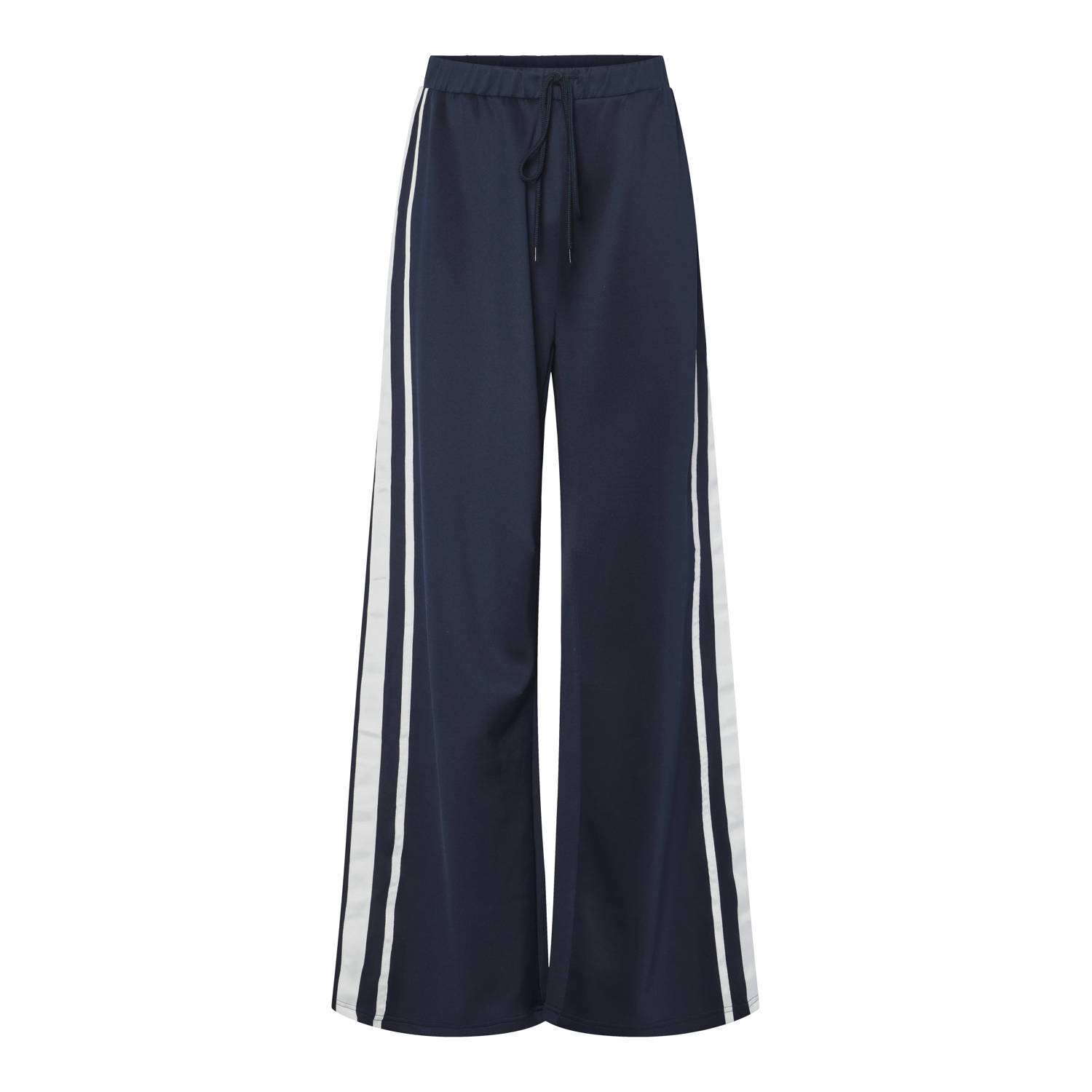 PIECES Curve wide leg high waist broek donkerblauw