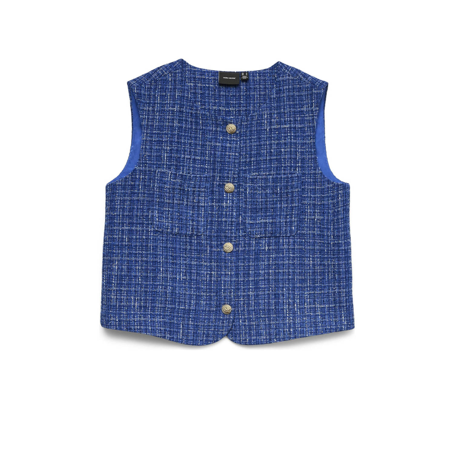 VERO MODA gilet blauw