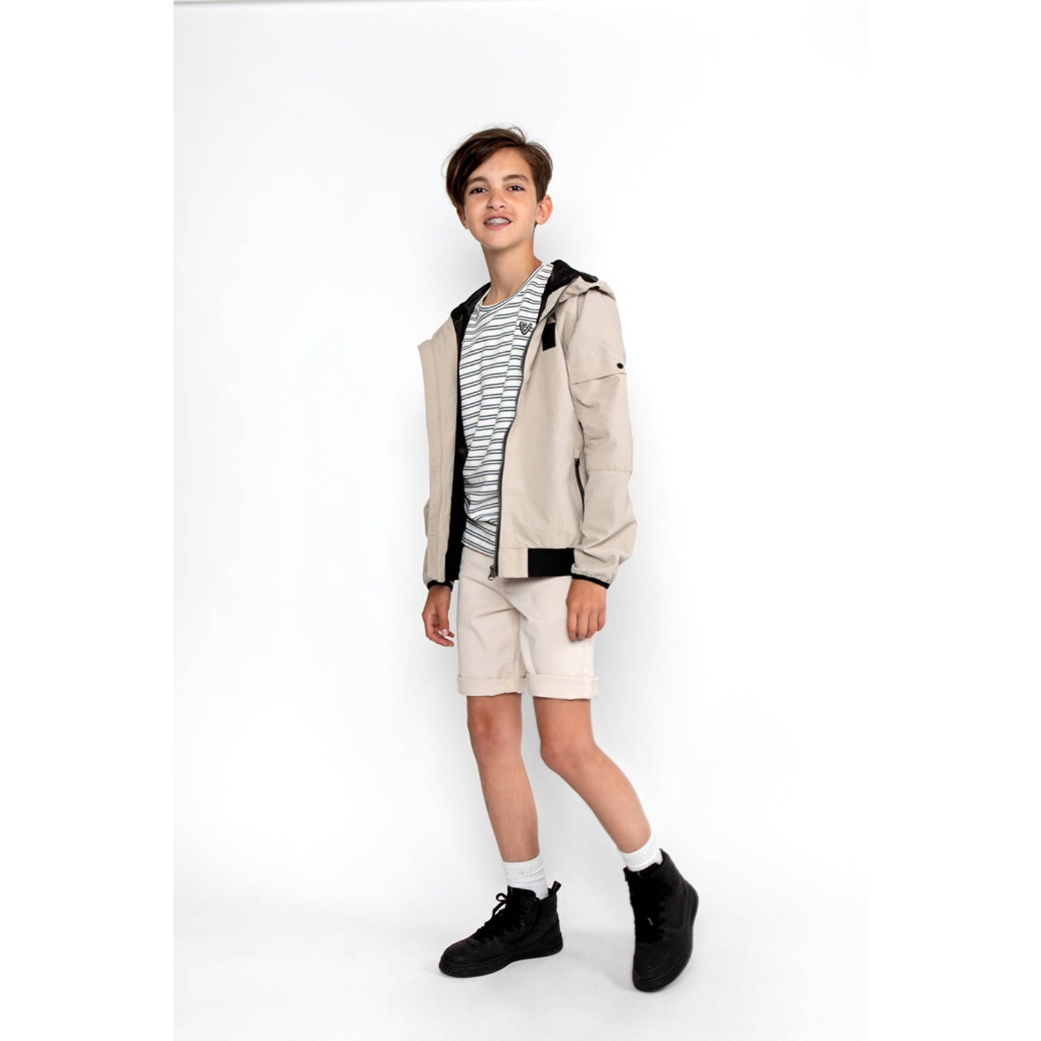No Way Monday denim short ecru