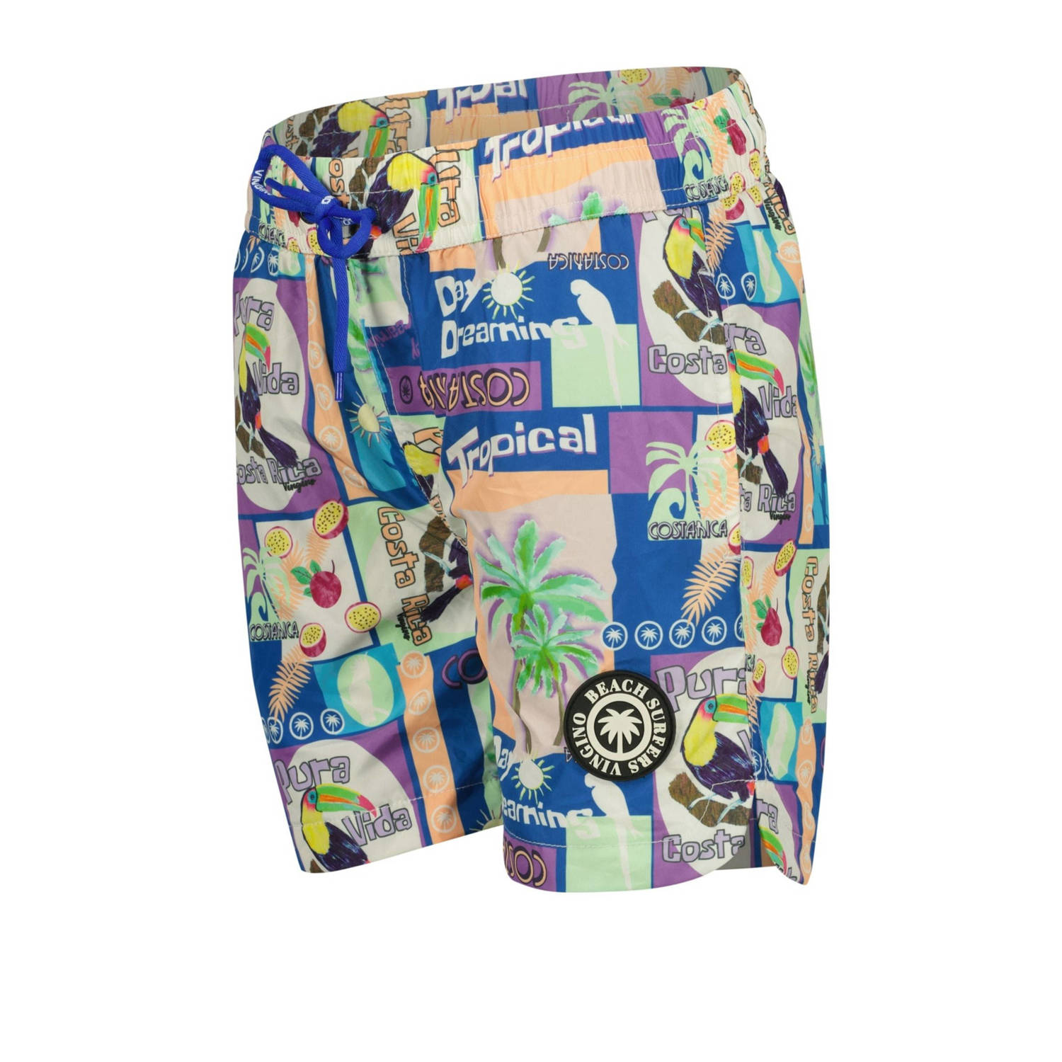 Vingino zwemshort blauw multicolor