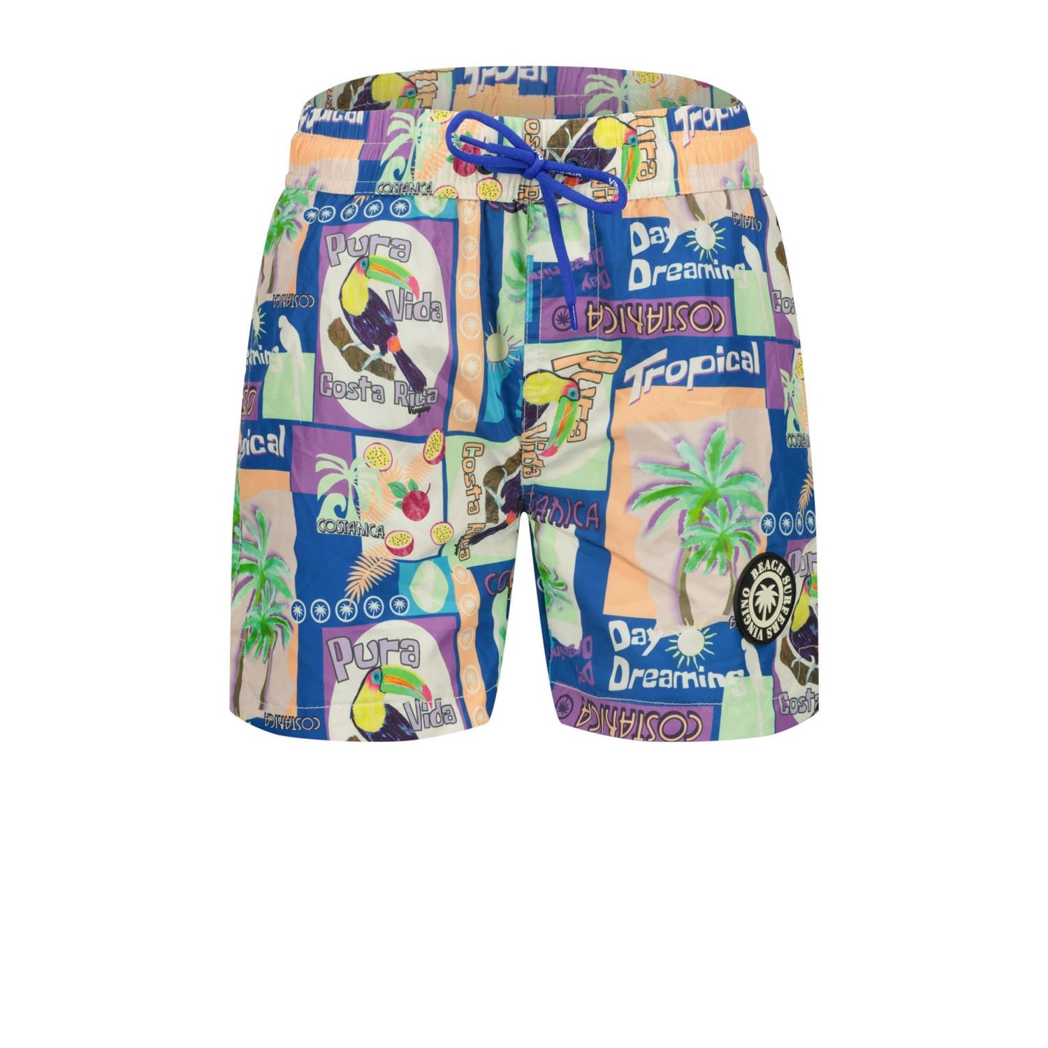 Vingino zwemshort blauw multicolor