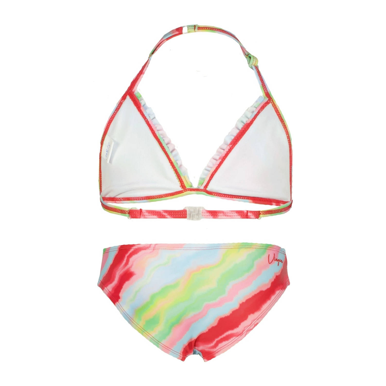 Vingino halterbikini Zolie rood groen multicolor