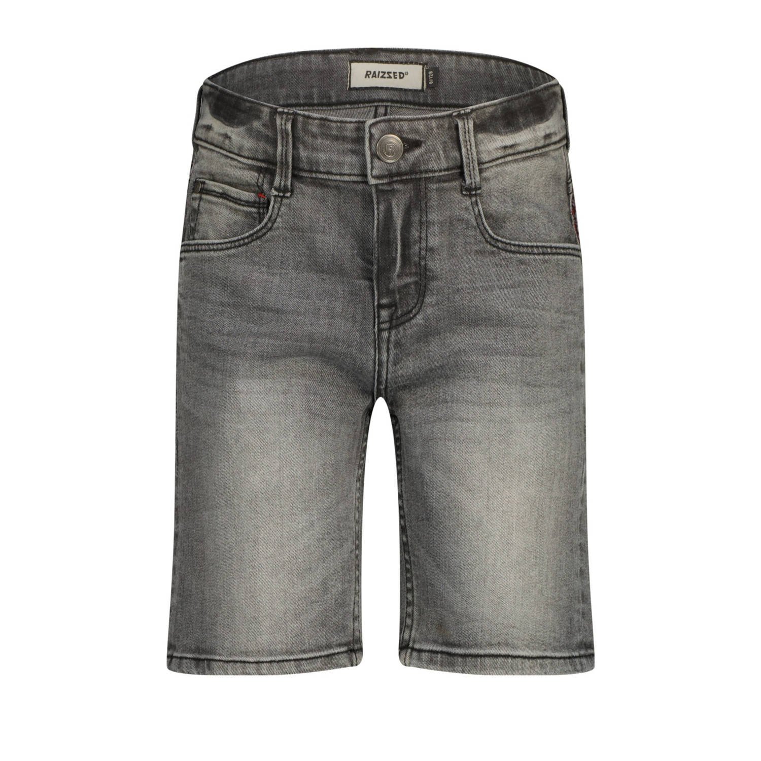 Raizzed regular denim short grey denim