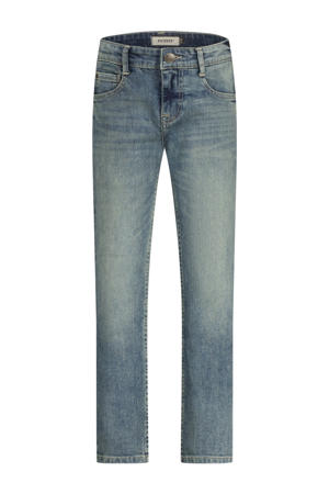 regular waist regular fit jeans medium blue denim