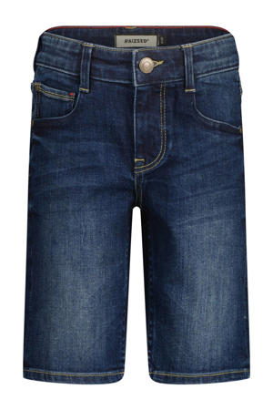 regular denim short dark blue denim