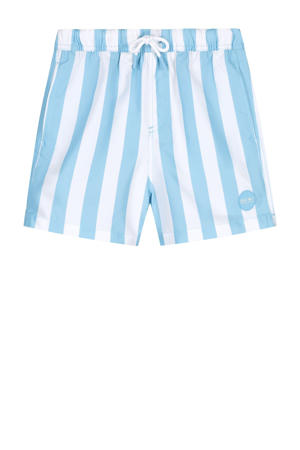 zwemshort Milo lichtblauw/wit