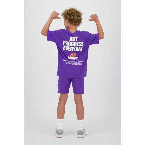 Raizzed sweatshort paars afbeelding