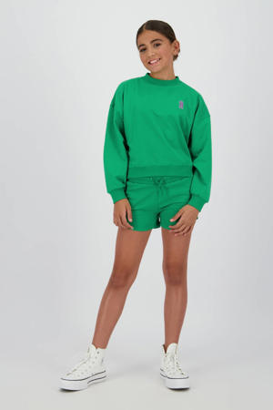 relaxed sweatshort groen