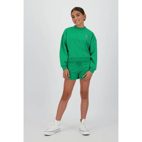 Raizzed relaxed sweatshort groen afbeelding