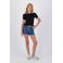 Raizzed off shoulder top zwart