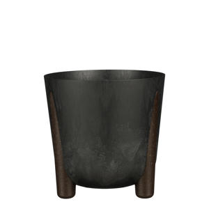 pot Ristretto rond zwart (25x25,5 cm)
