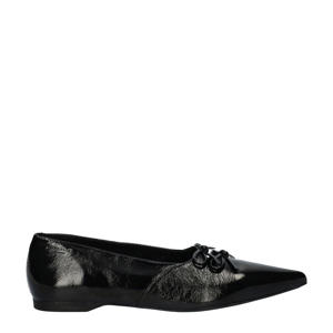   lakleren loafers zwart