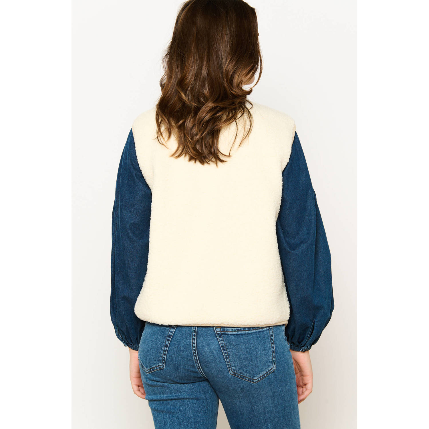 LOLALIZA gilet antiek cremewit