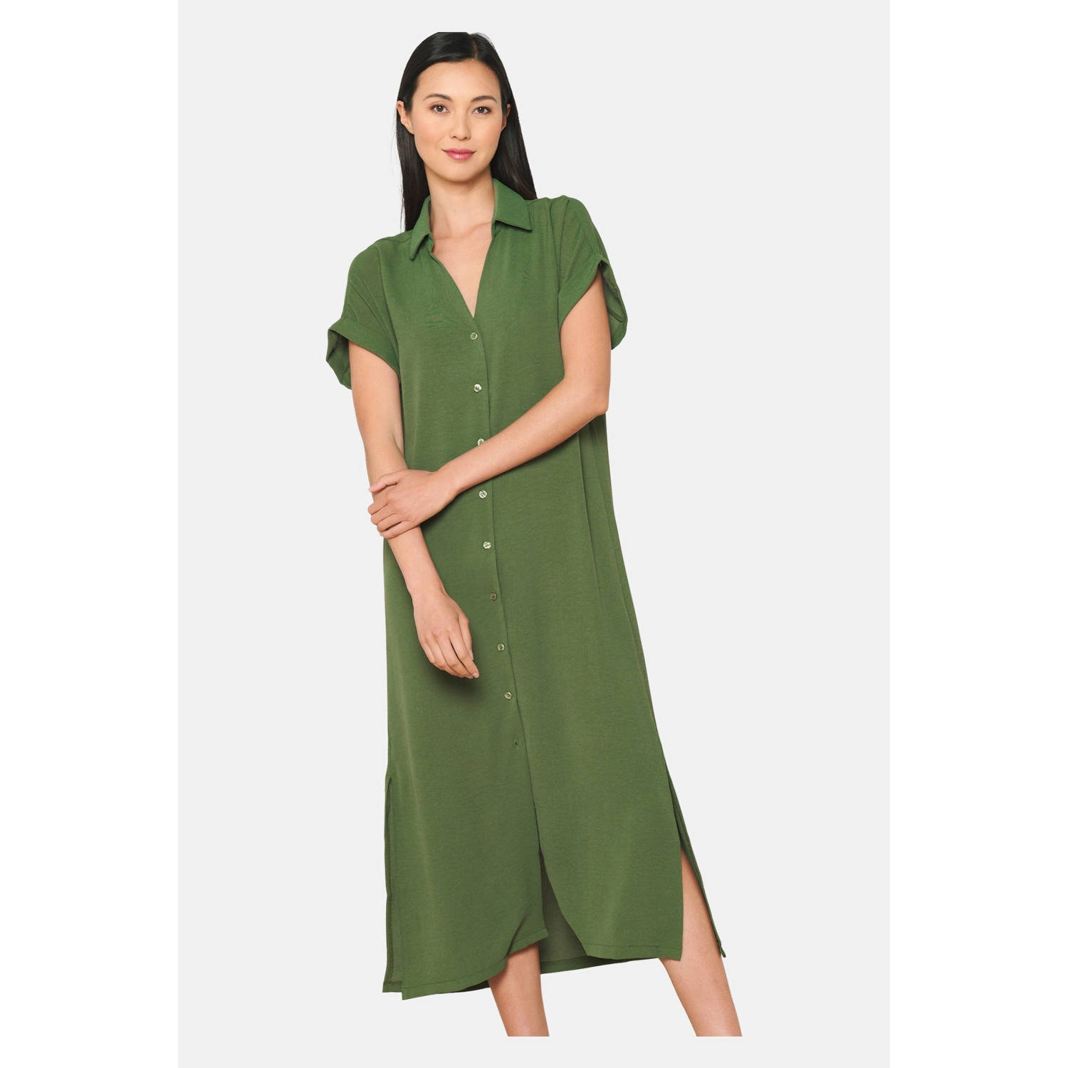 LOLALIZA blousejurk kaki