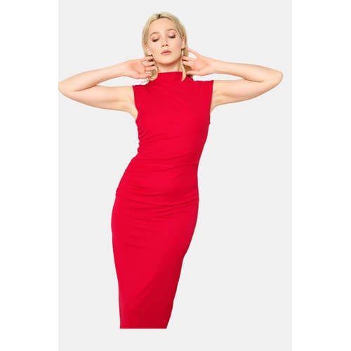LOLALIZA midi jurk rood afbeelding