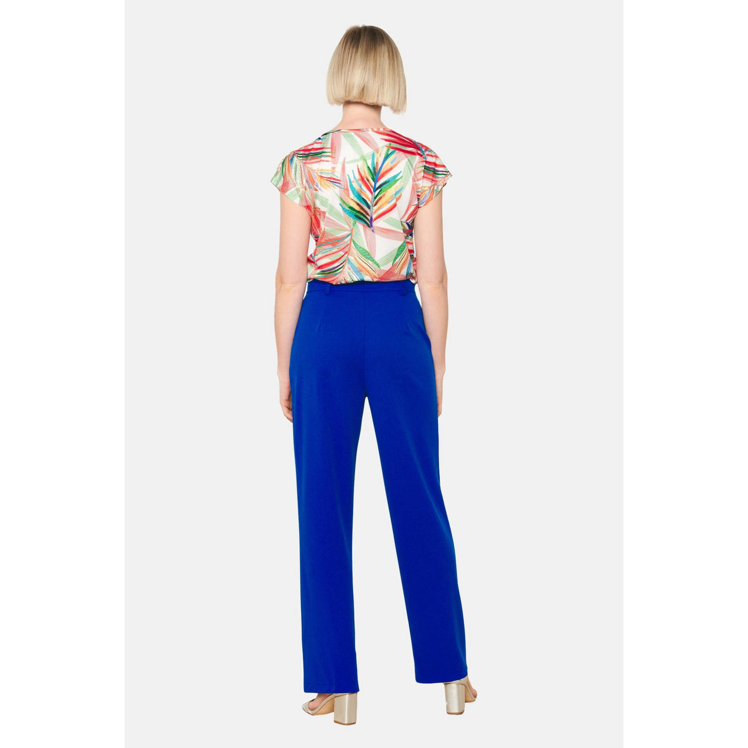LOLALIZA regular waist pantalon blauw