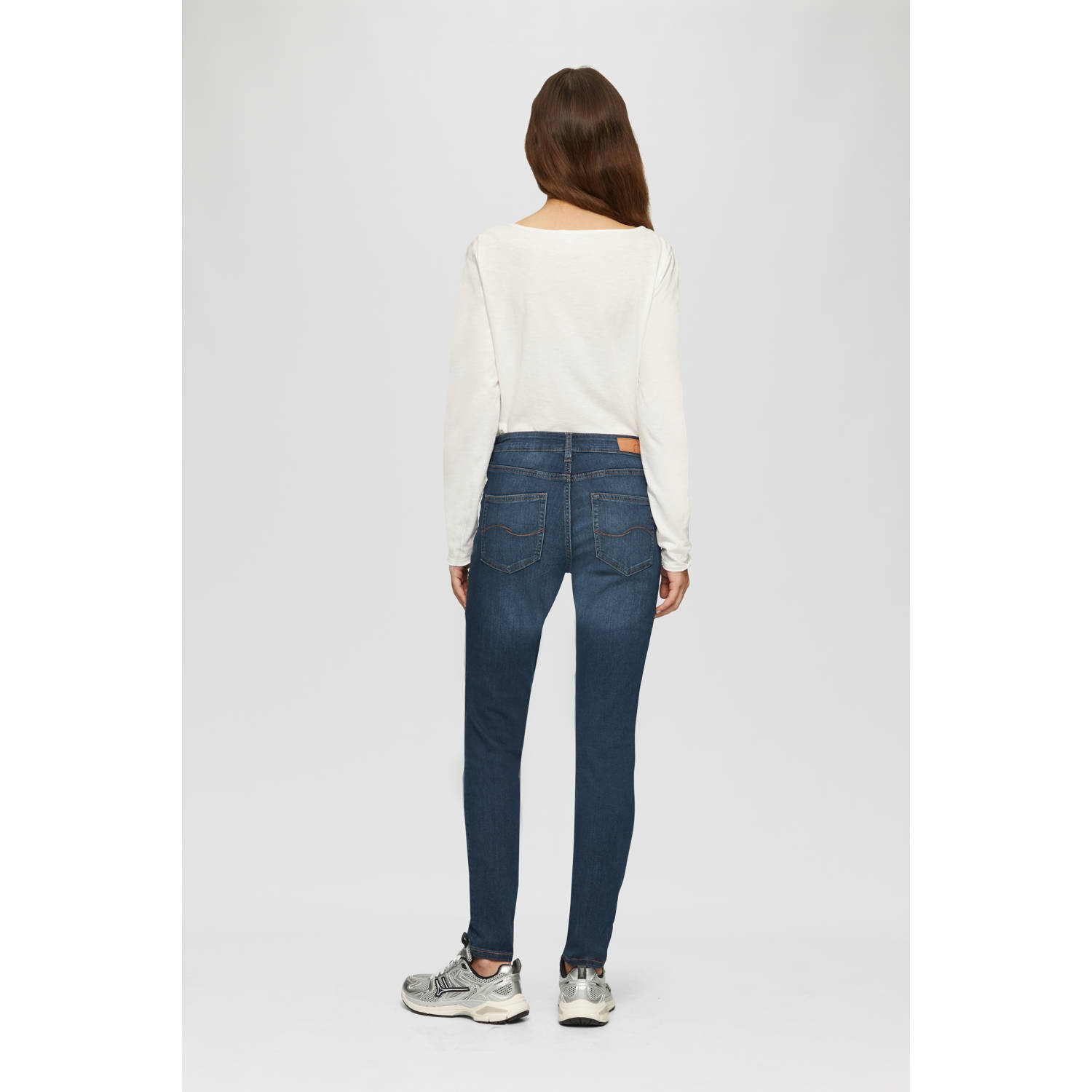 Q S by s.Oliver regular waist slim fit jeans dark blue denim