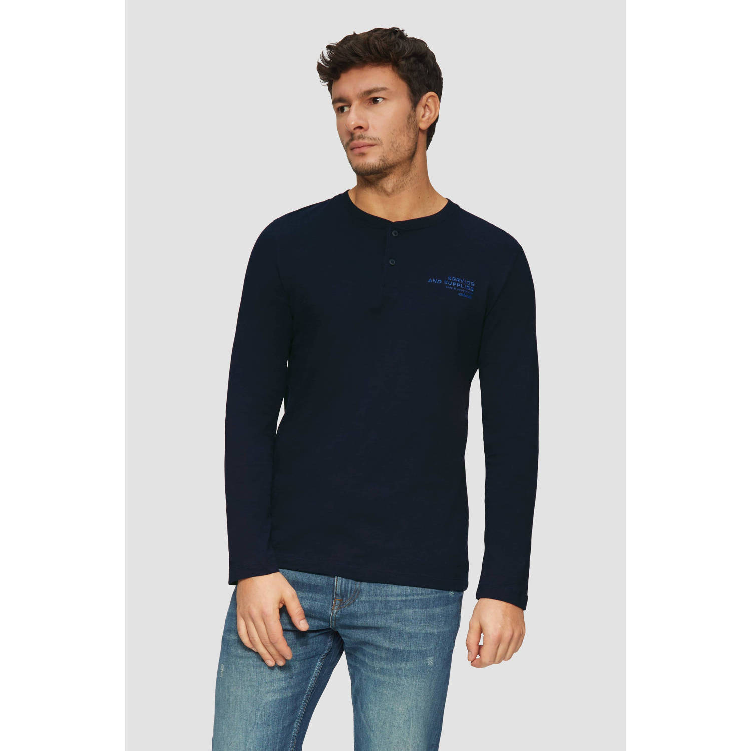 S.Oliver longsleeve donkerblauw