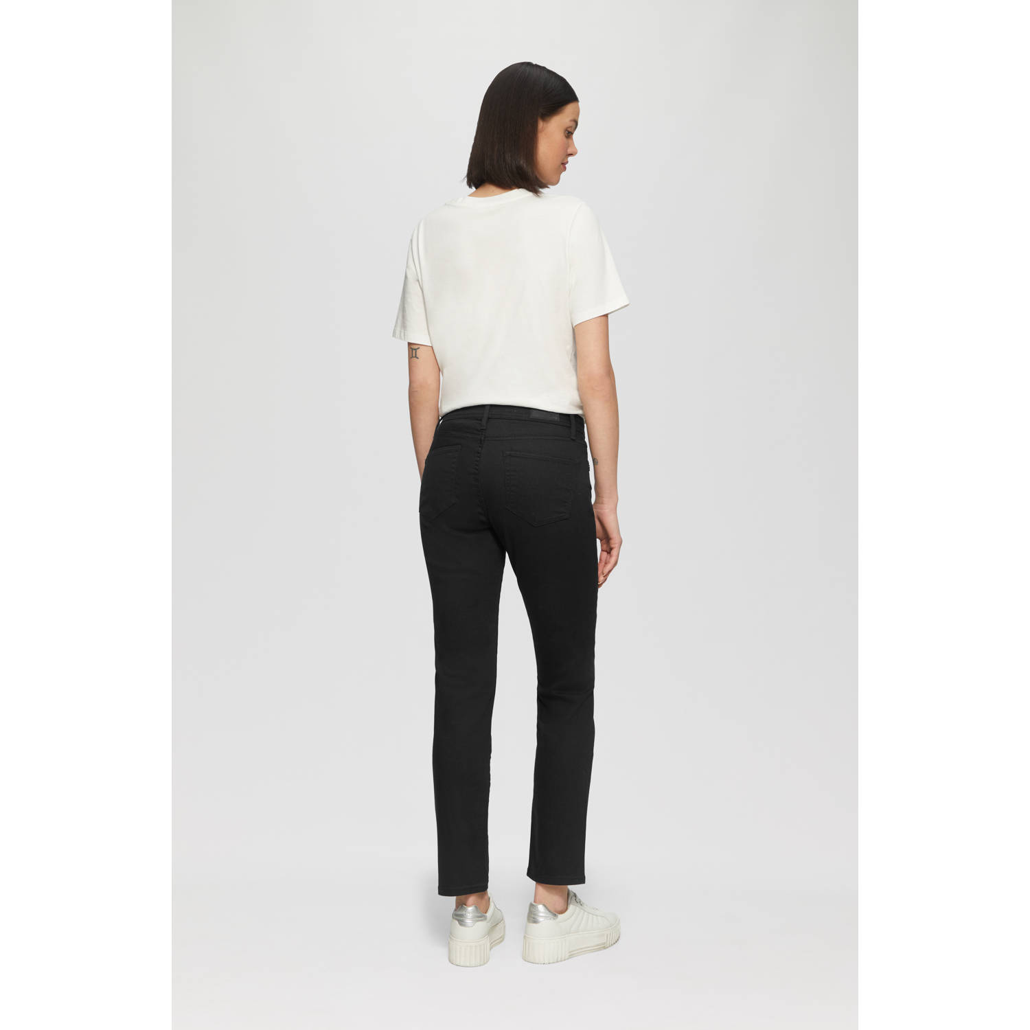 s.Oliver regular waist slim fit jeans zwart
