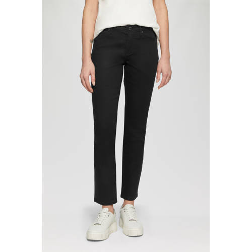 s.Oliver regular waist slim fit jeans zwart afbeelding